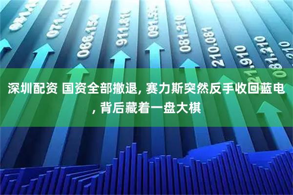 深圳配资 国资全部撤退, 赛力斯突然反手收回蓝电, 背后藏着一盘大棋